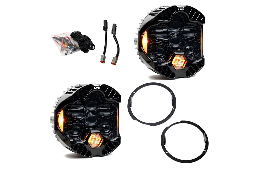 Baja Designs DOT LP6 LED Headlights -  Amber DRL