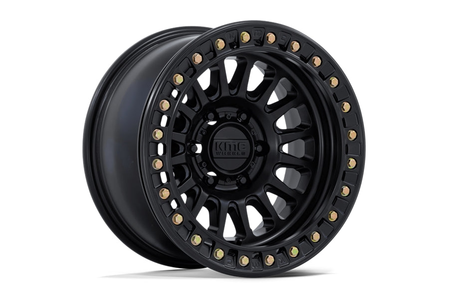 KMC WHEELS KM239 IMPACT BEADLOCK WHEEL, 17X9 5X5 -12 - MATTE BLACK