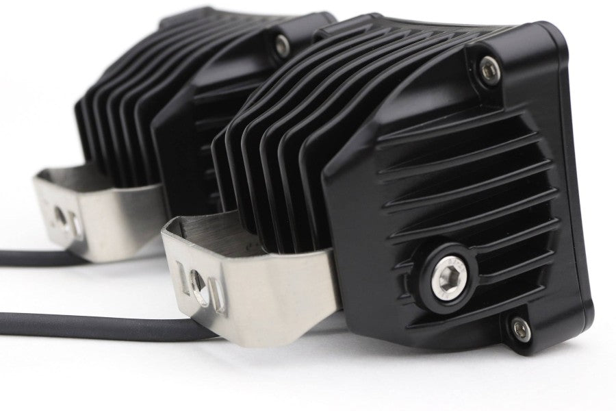 ZROADZ 3-inch LED Light Pod Kit, G2 Series, Bright White, Flood Beam, 2 Piece With Wiring Harness