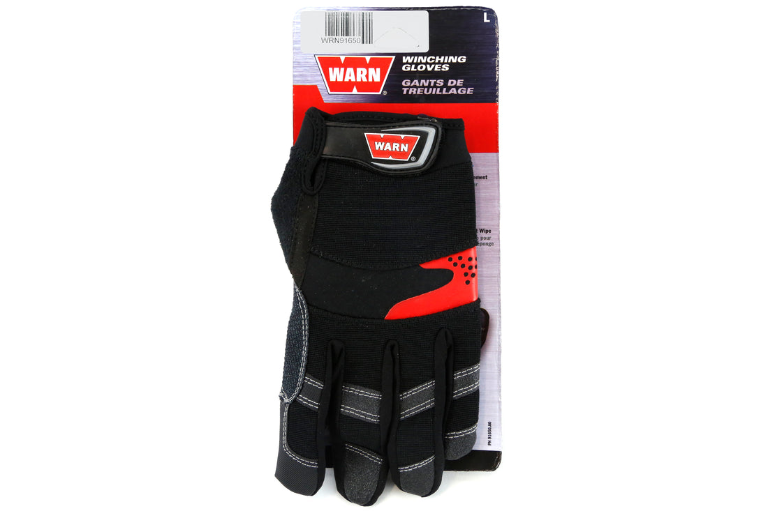 Warn Winching Gloves Large