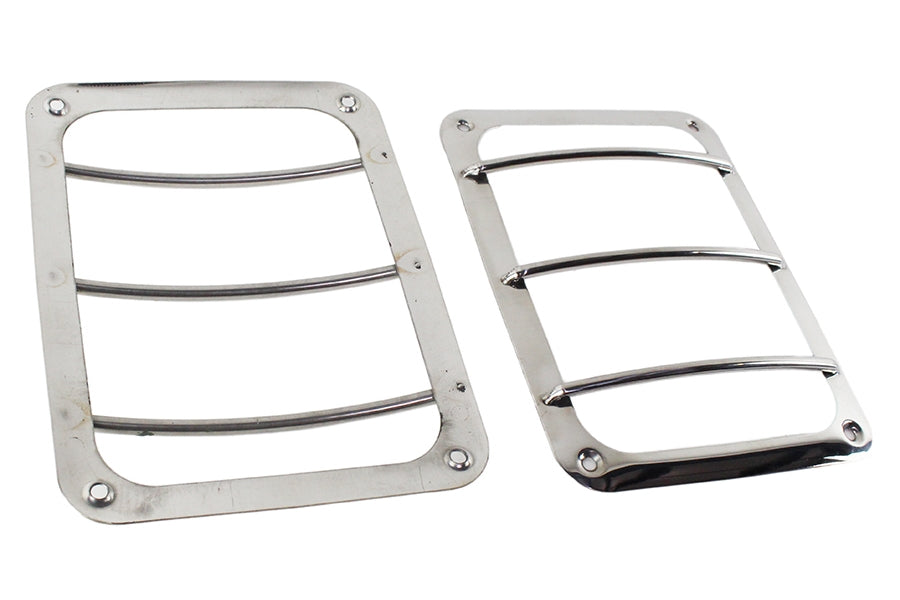 Kentrol Taillight Guard Set - Polished Silver