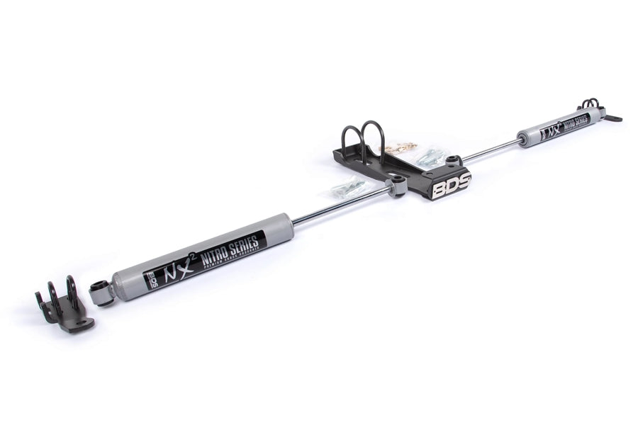 BDS Suspension Dual Steering Stabilizer Kit w/ NX2 Shocks