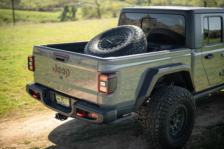 DV8 Offroad Adjustable In-Bed Tire Carrier