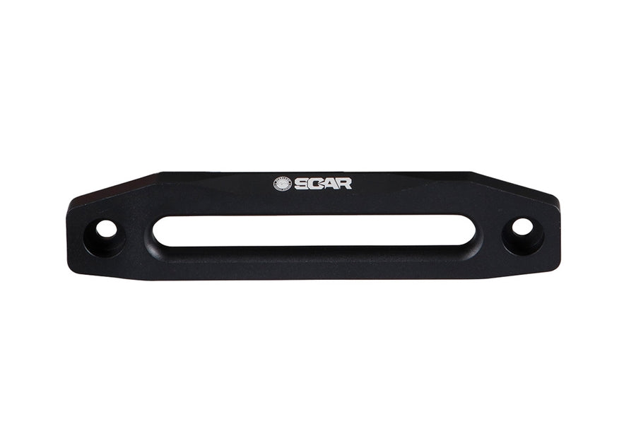 Overland Vehicle Systems Recovery Winch Aluminum Fairlead w/ SCAR Logo - Black
