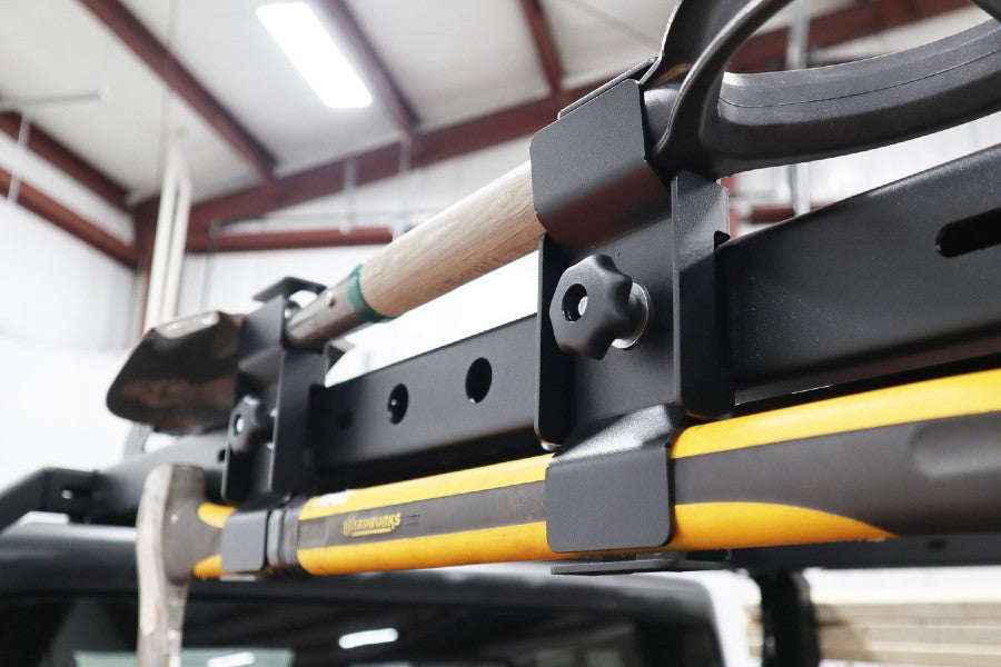 LOD Black Ops Bed Rack Trail Tool Single Mount - Black