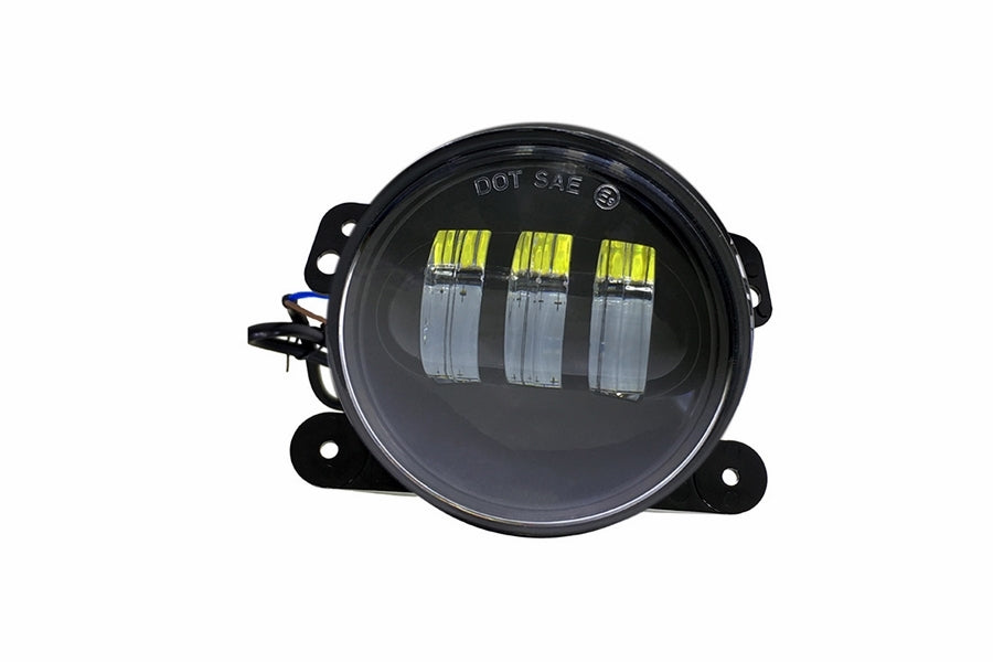 Quake LED 4in Tempest Series RGB Fog Lights, Black - Quad Lock/Interlock Compatible