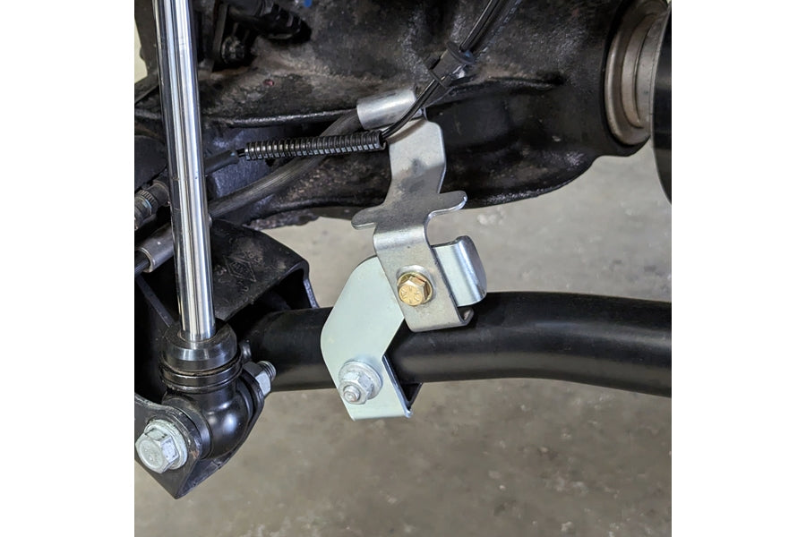 RockJock Front Brake Line Relocation Bracket Kit - Pair