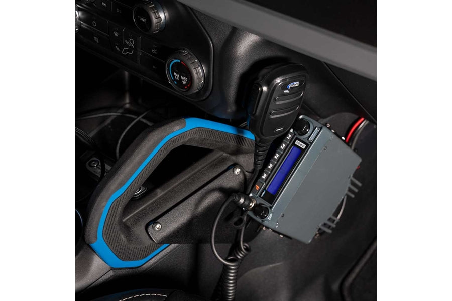 Rugged Radios Mobile Radio Mount for Center Console Passenger Grab Handle
