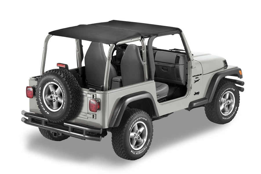 Bestop Extended Safari-Style Bikini Top Package w/Factory Soft Top