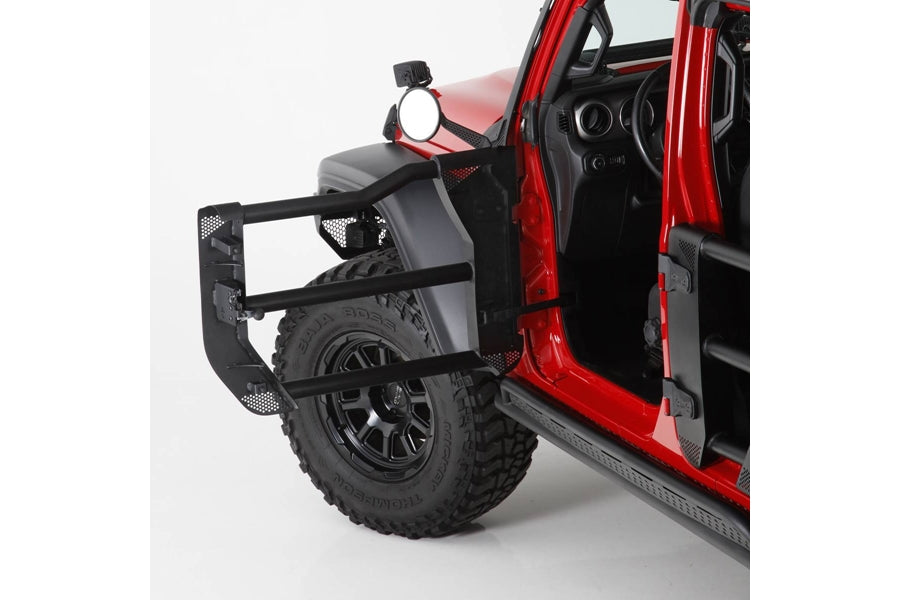 Go Rhino Trailline Front Tubular Doors - Textured Black