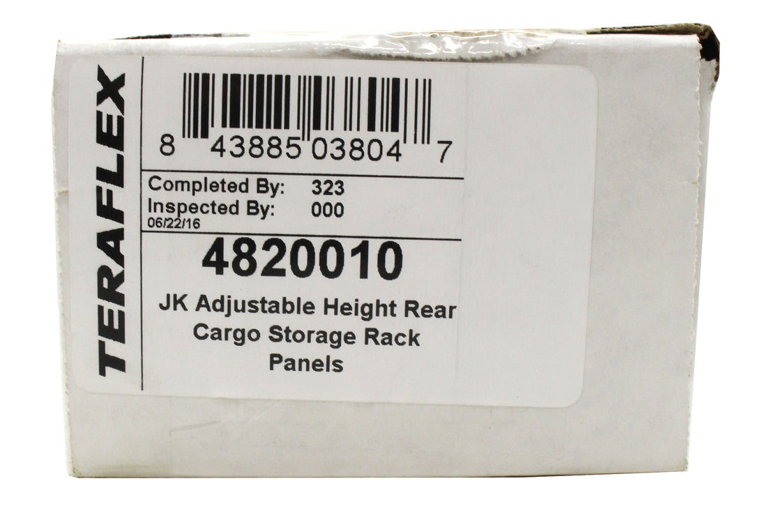 Teraflex Rear Utility Cargo Rack Side Panel Kit