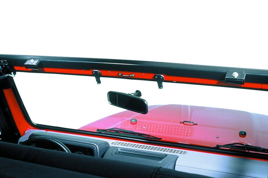 Bestop Header Style Windshield Channel Black