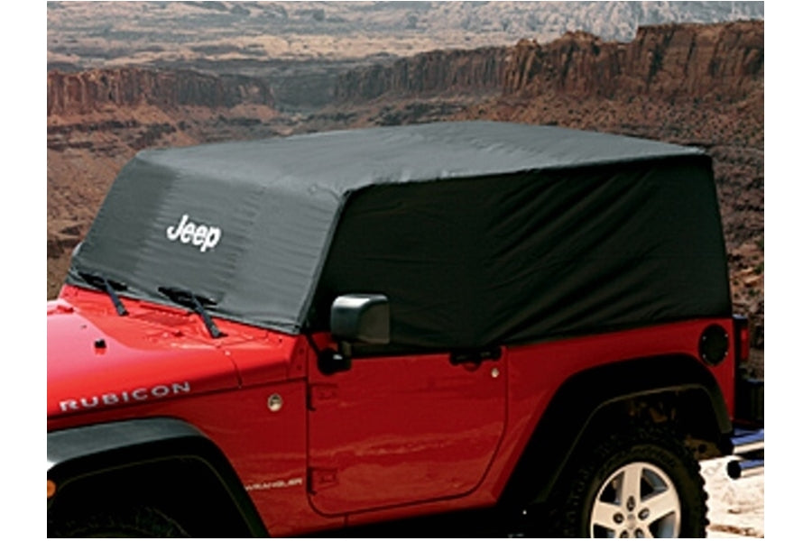 Mopar Jeep Logo Cab Cover - Black