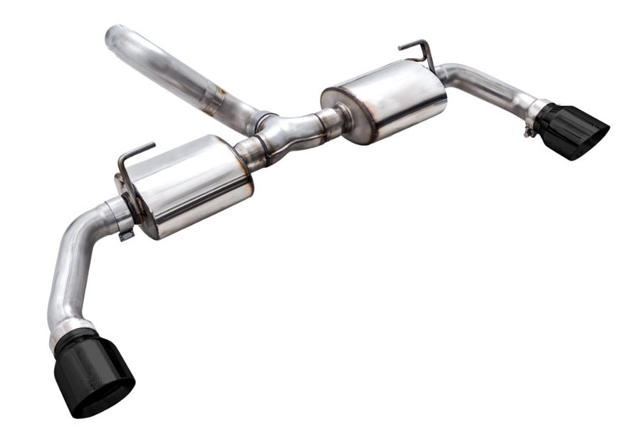 AWE Tread Edition Axleback Dual Exhaust - Diamond Black Tips