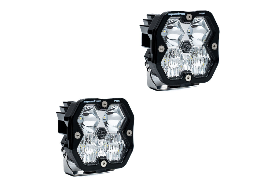 Baja Designs Squadron 2.0 Pro LED Auxiliary Light Driving/Combo, No Harness - Pair