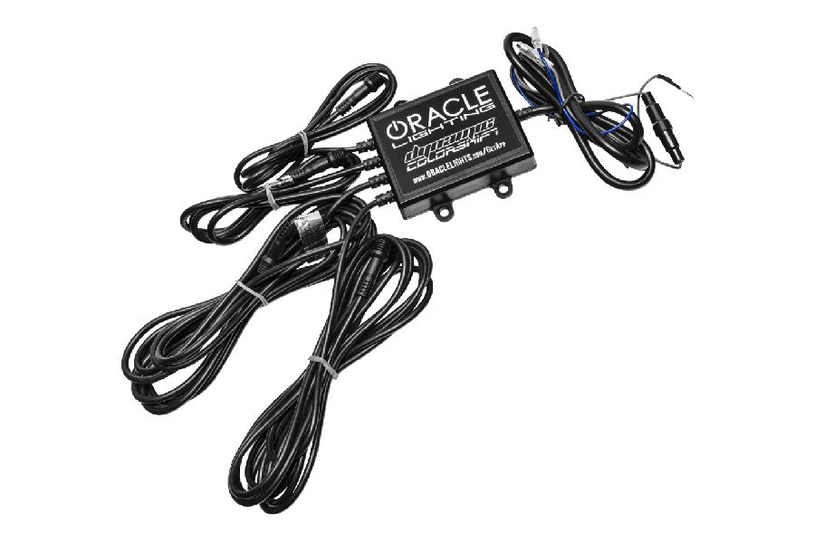Oracle Lighting 7in High Powered LED Headlights (Pair) - Black Bezel - Dynamic ColorSHIFT