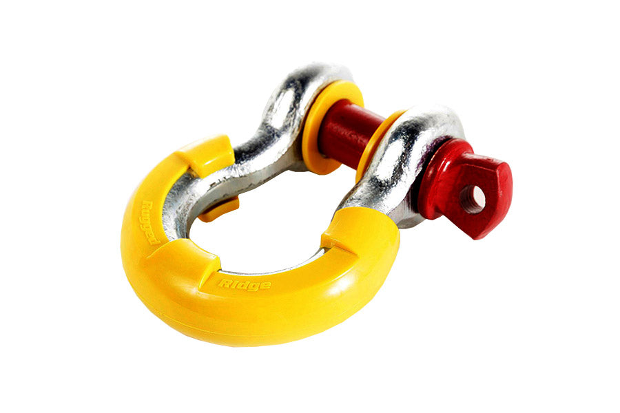 Rugged Ridge D-Shackle Isolator 3/4 Inch Kit, Yellow Pair