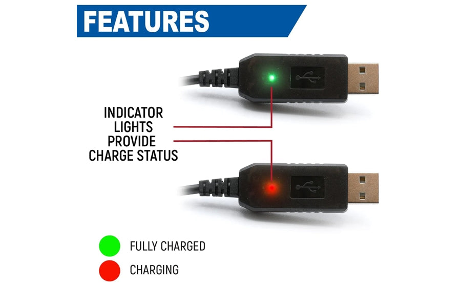 Rugged Radios USB Charging Cable for R1 - V3 - GMR2 and GMR2 PLUS Handheld Radios
