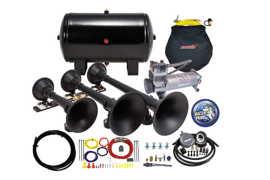 Kleinn ProBlaster™ Complete Ultimate Triple Train Horn Package - 5 Gallon Tank