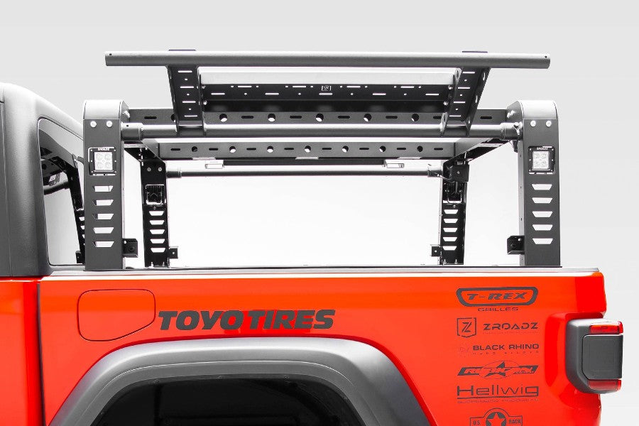 ZROADZ Overland Access Rack W/ Two Lifting Side Gates, For use on Factory Rail