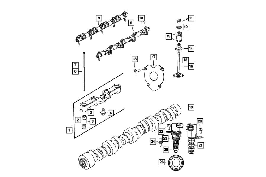 Mopar Exhaust Valve Push Rod