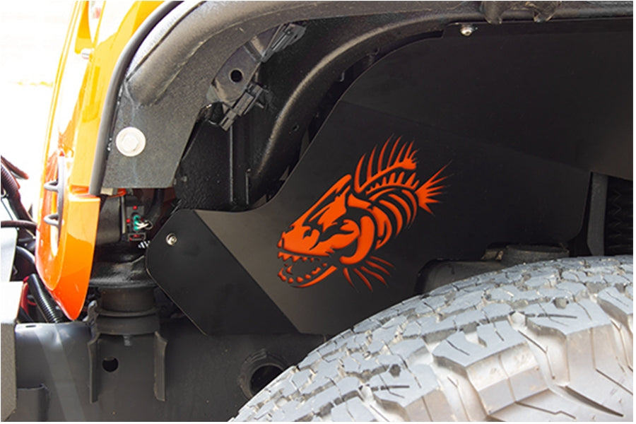 Fishbone Offroad Inner Fender Accent Plate - Raw Aluminum
