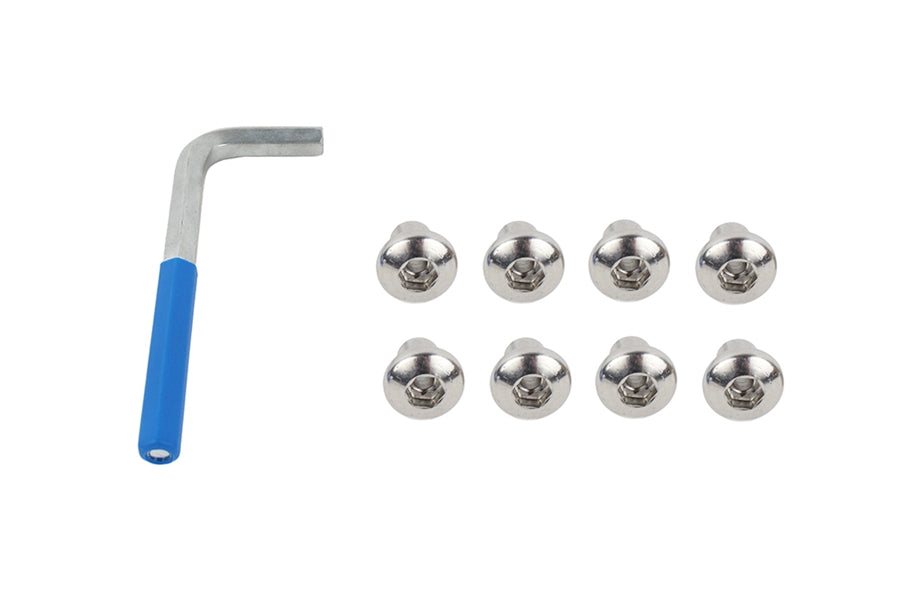 Kentrol OEM Anti-Theft Door Nuts - Polished Silver